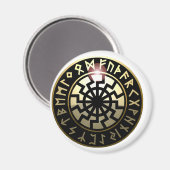 Black Sun-wiel Magneet (Voorkant / Achterkant)