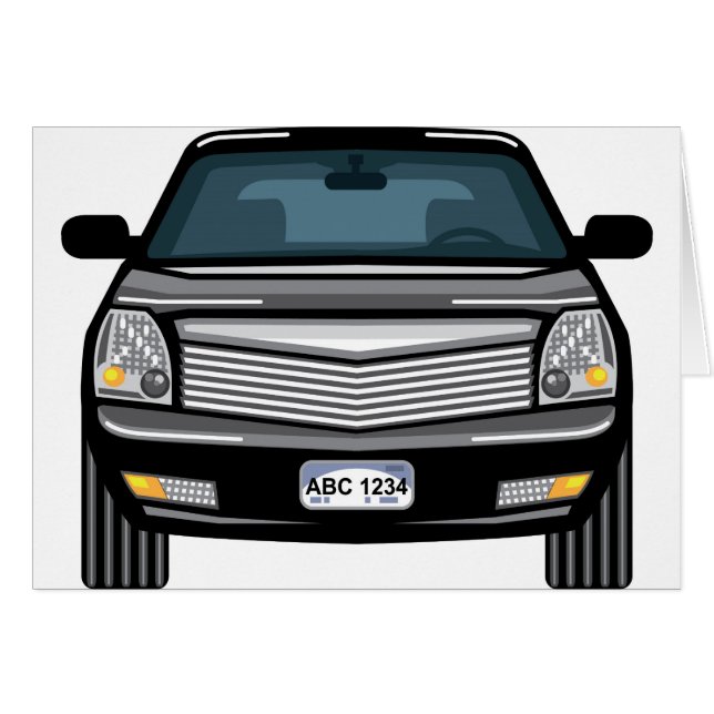 Black SUV front uitzicht (Voorkant Horizontaal)