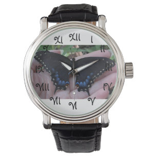 Black Swallowtail Butterfly#1-watch Horloge
