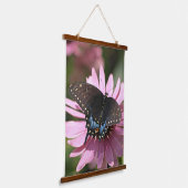 Black Swallowtail Butterfly Hangend Wandkleed (Gebogen)