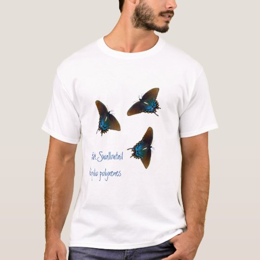 Black Swallowtail butterfly T-shirt (Voorkant)
