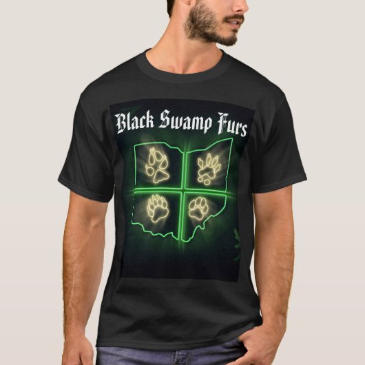 Black Swamp Furs-shirt T-shirt (Voorkant)