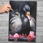 Black Swan 1 Decoupage papier