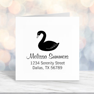 Black Swan-adres Zelfinktende Stempel