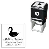 Black Swan-adres Zelfinktende Stempel (In situ)