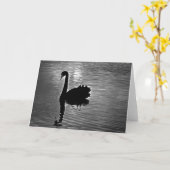 Black Swan - Australisch inheems dier Kaart (Gele Bloem)
