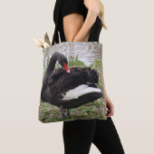 Black Swan Canvas tas (Dichtbij)