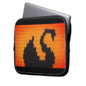 Black Swan Crochet Artistique Imprimer sac électro (devant gauche)