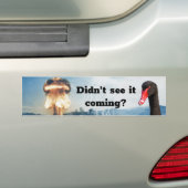 Black Swan Disaster Bumpersticker (Op auto)
