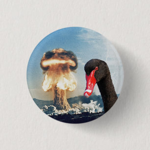 Black Swan Disaster Ronde Button 3,2 Cm