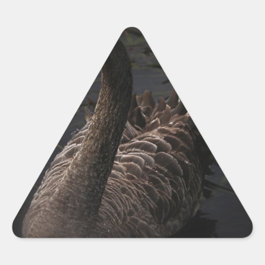Black Swan Driehoek Sticker (Voorkant)