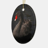 Black Swan Keramisch Ornament (Links)