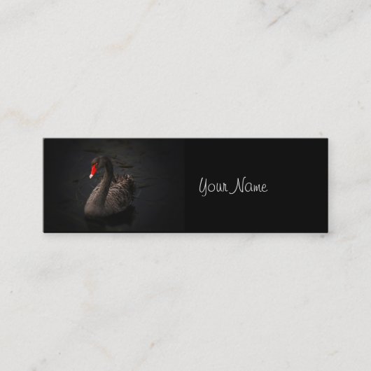 Black Swan Mini Visitekaartje (Voorkant)