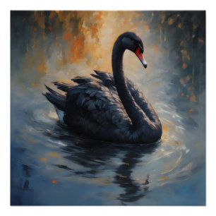 Black Swan no 7 Glanzend Poster Perfect Poster