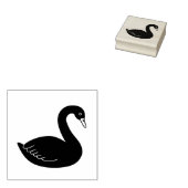 Black Swan Rubberstempel (Gestempeld)