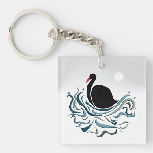 Black Swan Sleutelhanger (voorkant)