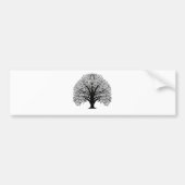 Black Swirl Tree Bumpersticker (Voorkant)