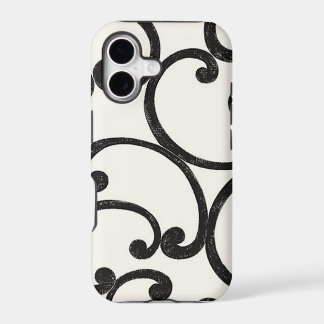 Black Swirling iPhone 5 Hoesje
