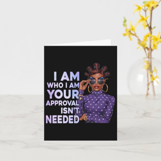 Black Sy Queen Afro-Amerikaanse geschiedenis Afro Kaart (Gele Bloem)