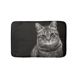 Black Tabby Kitten Badmat