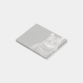 Black Tabby Kitten Post-it® Notes (Schuin)