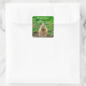 Black-tailed Prairie Dog Vierkante Sticker (Tas)