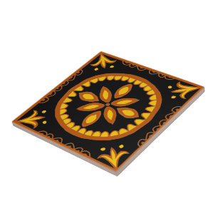 Black Talavera Tegel Tegeltje