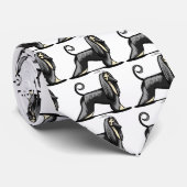 Black & Tan Afghan Hound Stropdas (Opgerold)