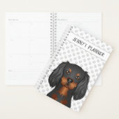 Black & Tan Cavalier King Charles Chien & Titre (Devant avec enveloppe)