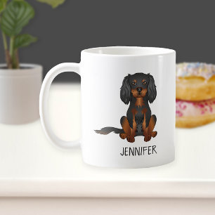 Black & Tan Cavalier King Charles Spaniel & Naam Koffiemok
