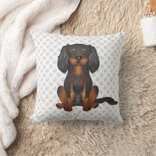 Black & Tan Cavalier King Charles Spaniel & Pooten Kussen