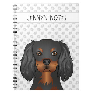 Black & Tan Cavalier King Charles Spaniel & Tekst Notitieboek