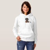 Black & Tan Cavalier King Charles Spaniel zit Hoodie (Voorkant volledig)