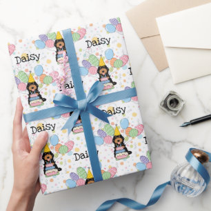 Black Tan Cockapoo Cavapoo Hond Verjaardag Cadeaupapier