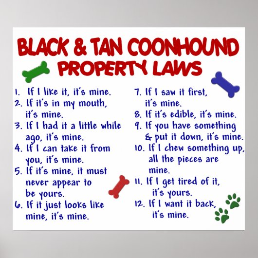 BLACK TAN COONHOUND PL2 POSTER (Voorkant)