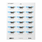 Black Tan Dachshund Cold Winter Etiket (Full Sheet)