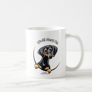 Black Tan Dachshund over mij Koffiemok