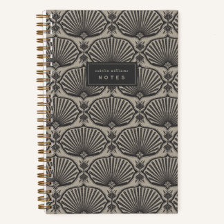 Black & Tan | Deco Fans Personalized Notebook Notitieboek