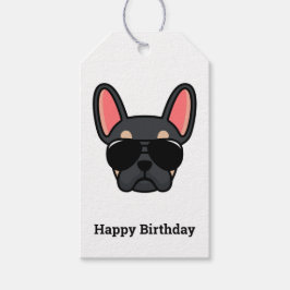 Black Tan French Bulldog Gift Labels Cadeaulabel