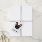 Black Tan French Bulldog Gift Labels Cadeaulabel (Met Touw)
