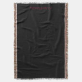Black/Tan - Throw Blanket - HAMbyWhiteGlove Deken (Voorkant Verticaal)