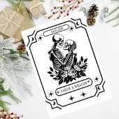 Black tarot Goth save the date wedding Invitation