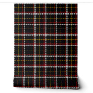 Black Tartan Plaid Schotse Clan Behang