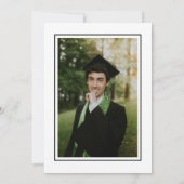 Black Tassel Afstudeerder Party Afstuderen Invitat Save The Date (Achterkant)