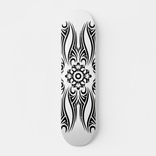 Black Tattoo Tribal 1 Skateboard (Voorkant)