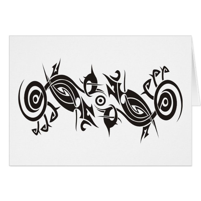 Black Tattoo Tribal 2 (Voorkant Horizontaal)