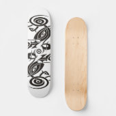Black Tattoo Tribal 2 Skateboard (Voorkant)