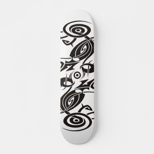Black Tattoo Tribal 2 Skateboard (Voorkant)