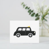 Black Taxi Briefkaart (Staand voorkant)