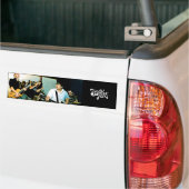 BLACK TAXI.DenekaPeniston, zwarte logo 4 Bumpersticker (Op Truck)